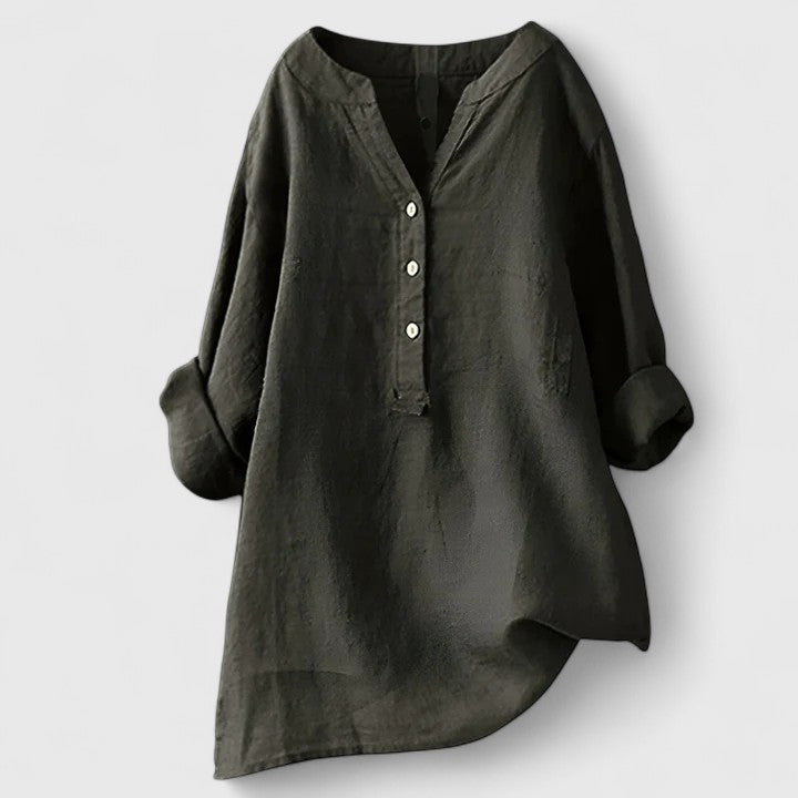 Larienne | Elegant Button-Front Shirt