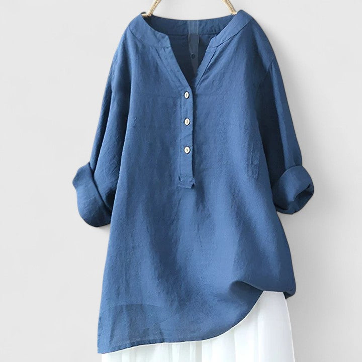 Larienne | Elegant Button-Front Shirt